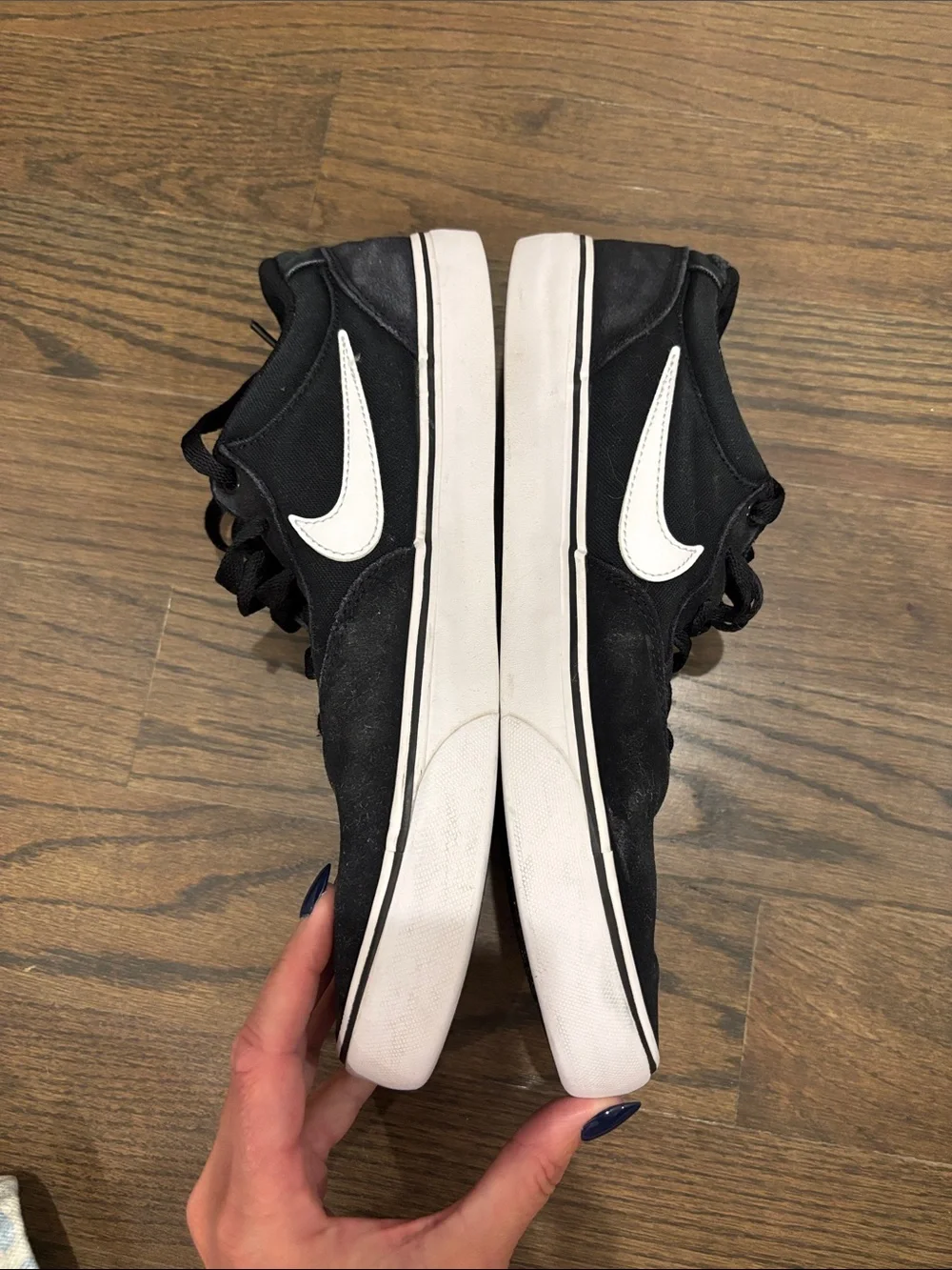 Nike SB Chron 2 Black & White Skate Shoes